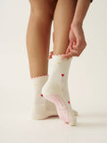Mini Heart Petal Grip Sock, Pilates Socks