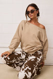 Evelyn Loose Fit One Shoulder Sweatshirt