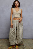 V-Neck Sleeveless Lace Ribbed Knit Top