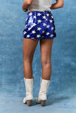 MID-RISE STAR SEQUINS SHORTS