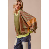 STRIPE MIXED AND MATCH LOOSE FIT TOP