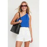 One Shoulder Knot Detail Top