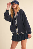 IST6168 KNIT CARDIGAN AND SKIRT SET