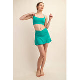 RECYCLED BUTTER Y BACK BRA TOP