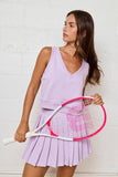 Serena Vest Top w/ Pleated Skirt Set