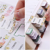 Floral Bible Tabs Set - 121 Pieces
