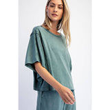 MINERAL WASHED BOXY TOP