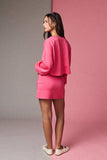 PX19073 Cozy Sweatshirt and Mini Skirt Set