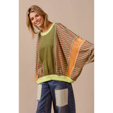 STRIPE MIXED AND MATCH LOOSE FIT TOP