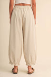 IP1582 ELASTIC WAIST BALLOON PANTS