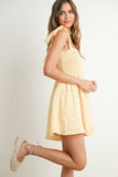 Sun-Kissed Smocked Mini Dress