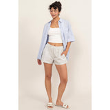 Mid Waist Nylon Shorts