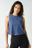 Pima Cotton Relaxed Side-Knot Tank