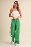 IP1467 SIDE LACE CONTRAST TRACK PANTS