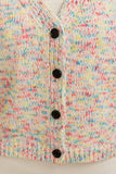 CSW13546 - MULTI COLOR BUTTON UP SWEATER VEST