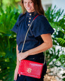 Bryn Clutch/Crossbody Red Patent EC