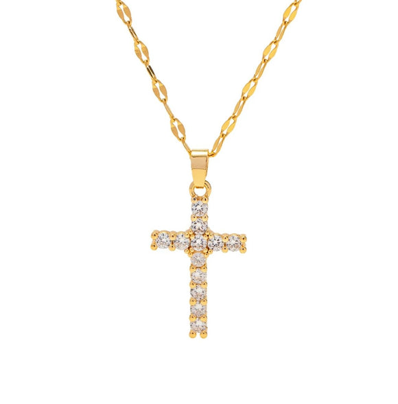 ChanSutt Sparkle Cross Necklace
