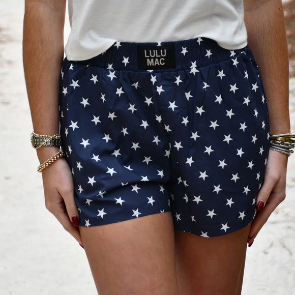 LM-SH-1002 NAVY STAR BOXER SHORT – Flawless Boutique MS